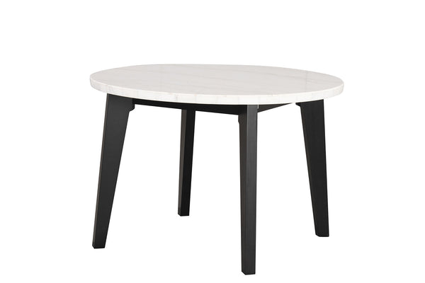 Sabro Black/White Round Dining Table
