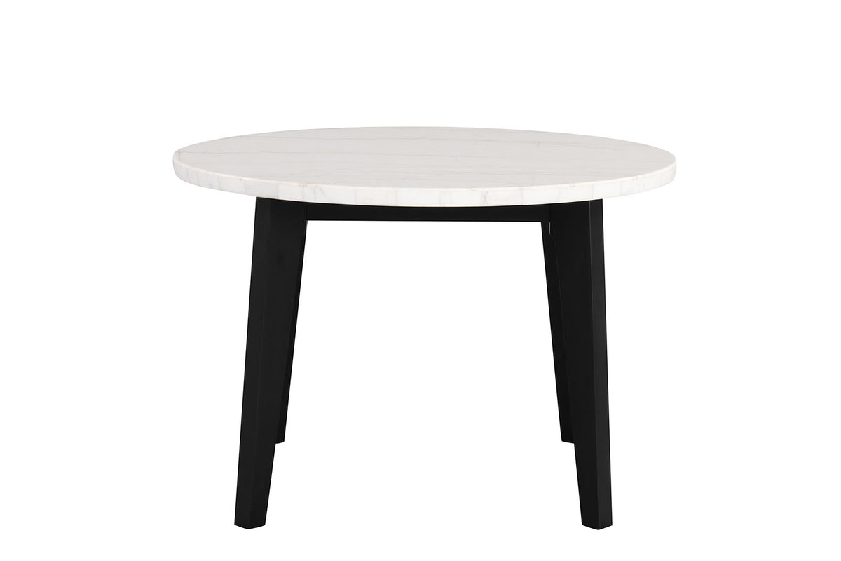 Sabro Black/White Round Dining Table from Furniture of America - Luna Furniture