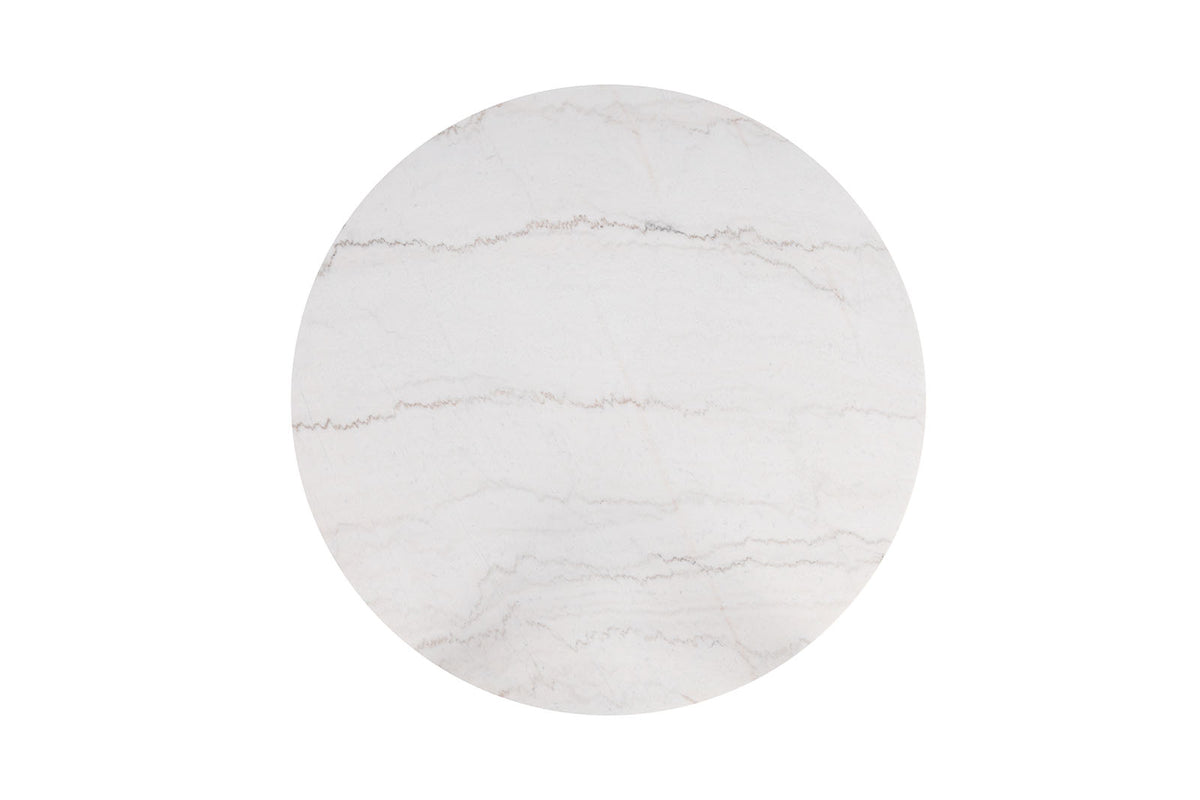 Sabro Black/White Round Dining Table from Furniture of America - Luna Furniture