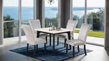 Sabro Black/White Square Dining Table from Furniture of America - Luna Furniture