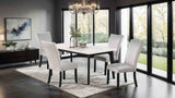 Sabro Black/White 5 Pc Dining Table Set from Furniture of America - Luna Furniture