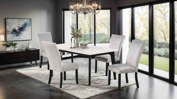 Sabro Black/White 5-Piece Dining Room Set