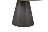 Broager Rustic Oak/Dark Walnut 5 Pc Dining Table Set (Light Gray Caster Chairs) from Furniture of America - Luna Furniture