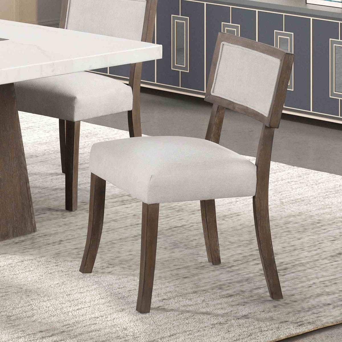 Grasten Dark Walnut 5 Pc Dining Table Set from Furniture of America - Luna Furniture