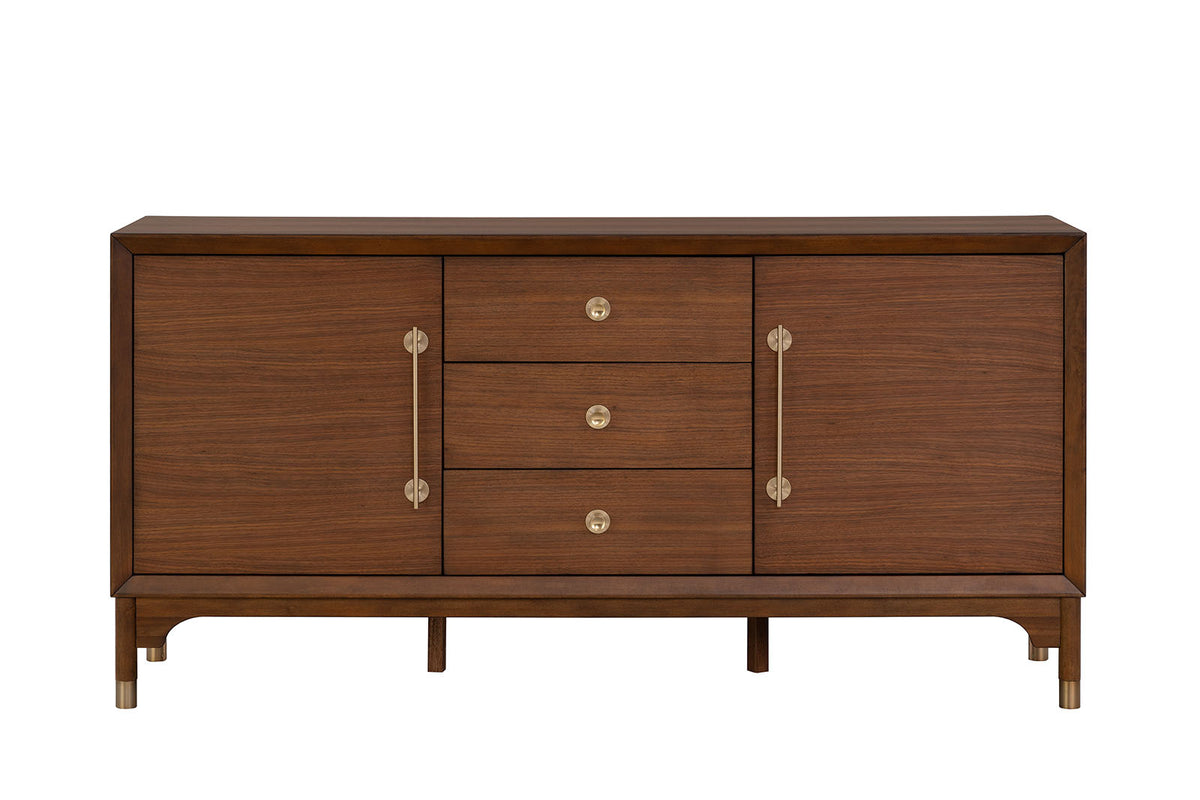 Hepburne Walnut Server from Furniture of America - Luna Furniture