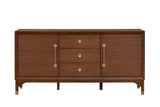 Hepburne Walnut Server from Furniture of America - Luna Furniture