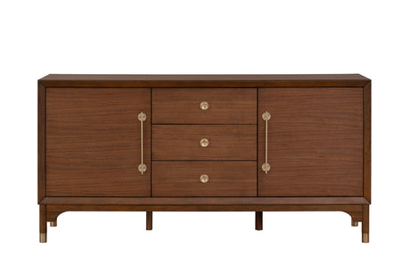 Hepburne Walnut Server from Furniture of America - Luna Furniture