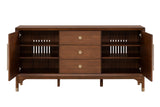 Hepburne Walnut Server from Furniture of America - Luna Furniture