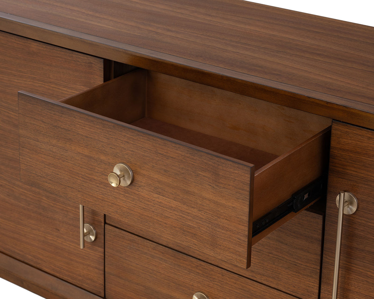 Hepburne Walnut Server from Furniture of America - Luna Furniture