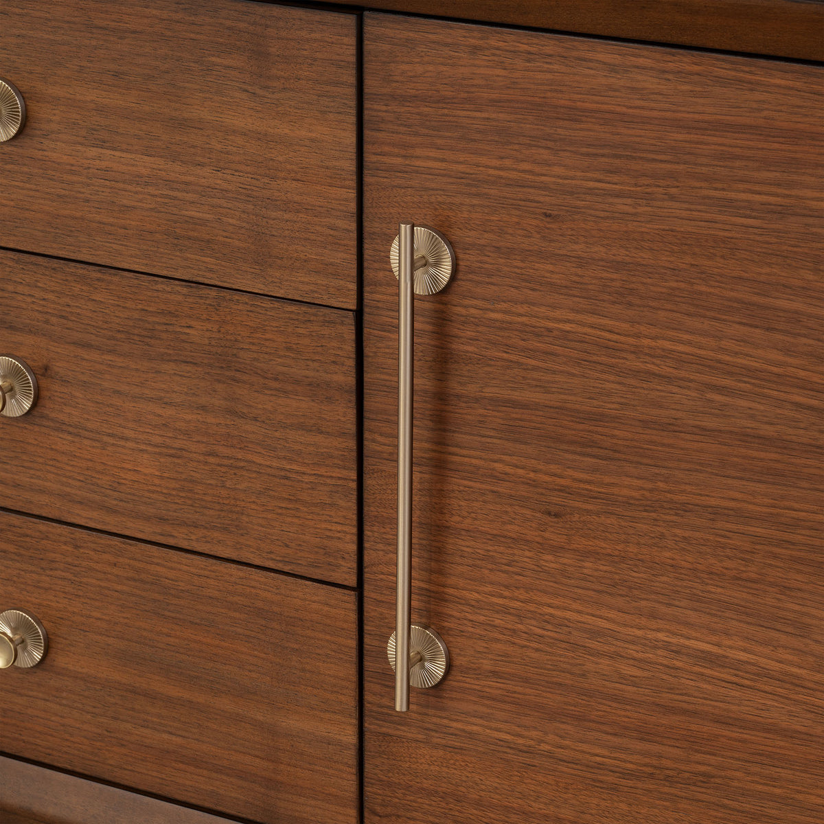 Hepburne Walnut Server from Furniture of America - Luna Furniture