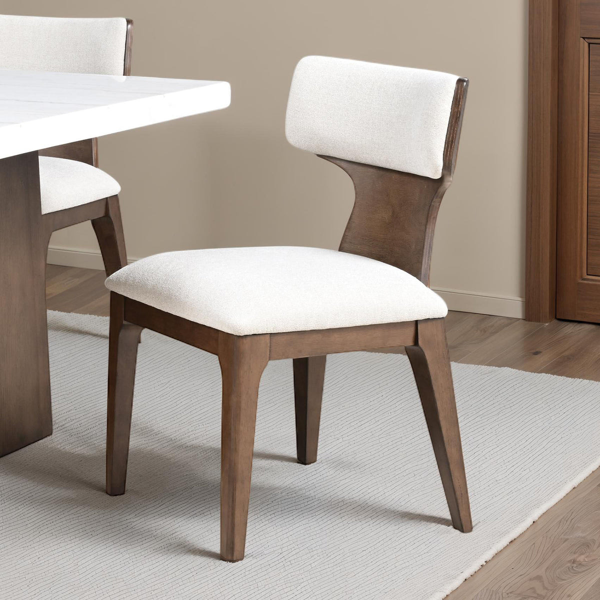 Caerwys Brown Side Chair (2/Ctn) from Furniture of America - Luna Furniture