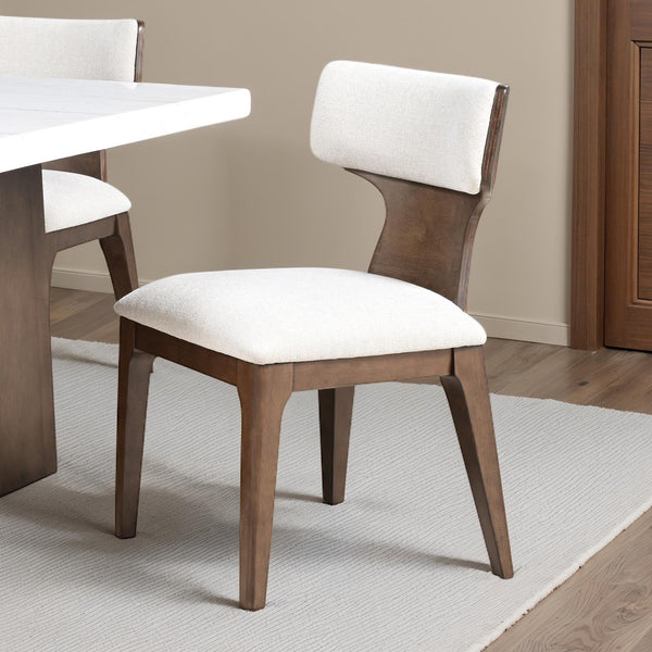 Caerwys Beige/Brown Side Chair, Set of 2