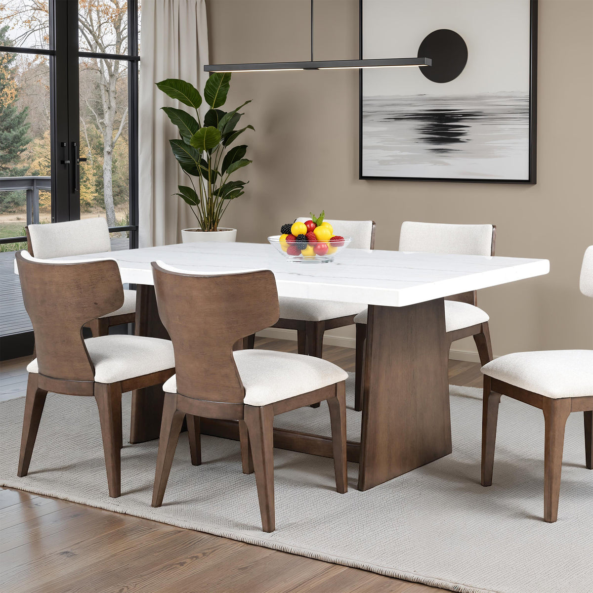 Caerwys Brown Dining Table from Furniture of America - Luna Furniture