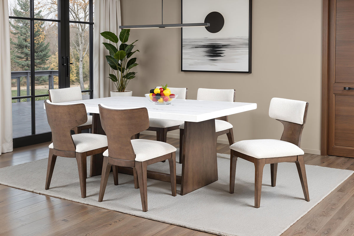 Caerwys Brown Side Chair (2/Ctn) from Furniture of America - Luna Furniture