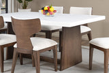 Caerwys Brown 7 Pc Dining Table Set from Furniture of America - Luna Furniture