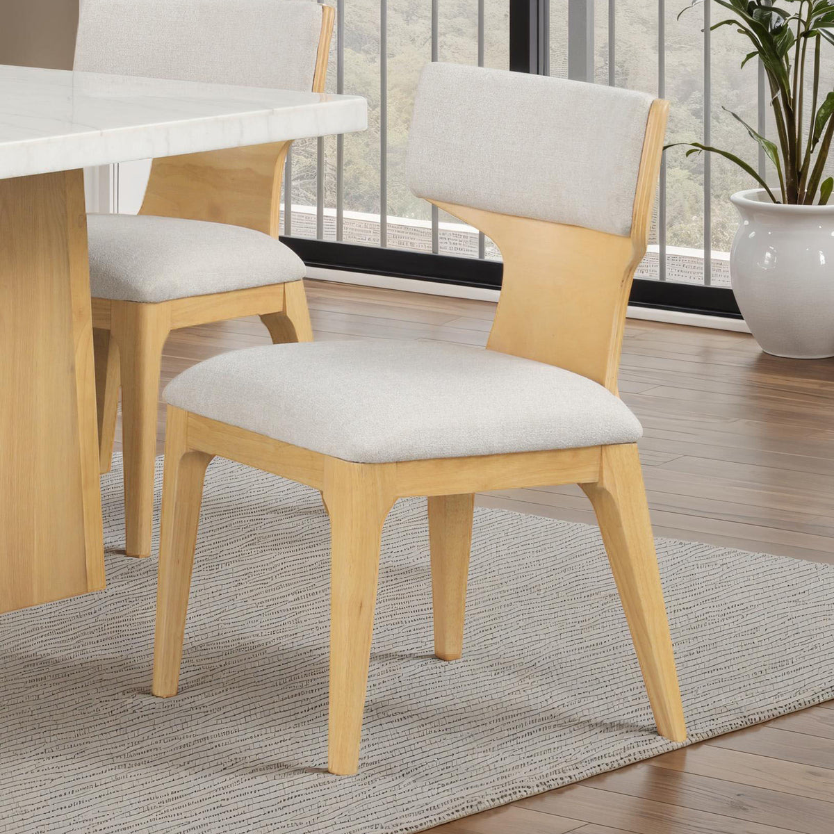 Caerwys Natural Dinning Chair from Furniture of America - Luna Furniture