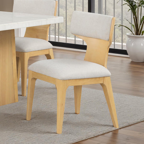 Caerwys Natural/Beige Dining Chair from Furniture of America - Luna Furniture