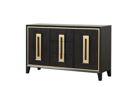 Hagerman Natural Sideboard from Furniture of America - Luna Furniture