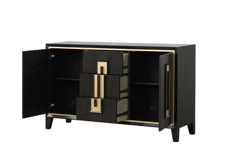 Hagerman Natural Sideboard from Furniture of America - Luna Furniture