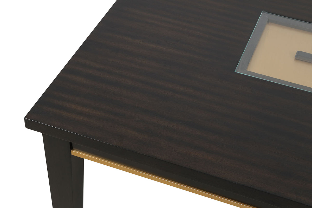 Kenyada Espresso Dining Table from Furniture of America - Luna Furniture
