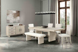 Hagerman Natural 6-Piece Dining Room Set with Bench from Furniture of America - Luna Furniture