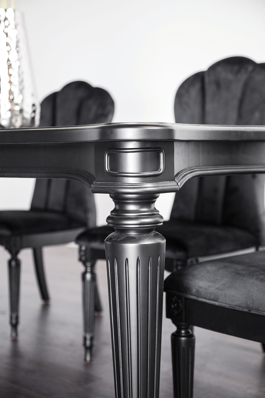 Melodi Parc Black 7 Pc Dining Table Set from Furniture of America - Luna Furniture