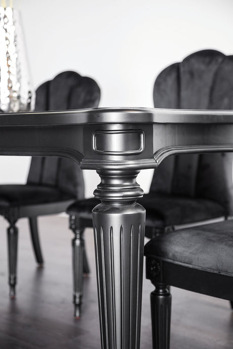 Melodi Parc Black 7 Pc Dining Table Set from Furniture of America - Luna Furniture