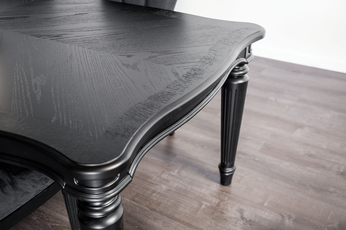 Melodi Parc Black 7 Pc Dining Table Set from Furniture of America - Luna Furniture