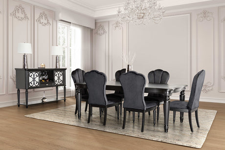 Melodi Parc Black Server from Furniture of America - Luna Furniture