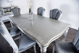 Melodi Parc Silver 7 Pc Dining Table Set from Furniture of America - Luna Furniture