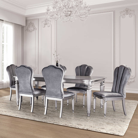 Melodi Parc Silver Dining Table from Furniture of America - Luna Furniture