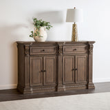 Seven Oaks Weathered Oak Side Board from Furniture of America - Luna Furniture