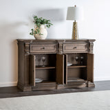 Seven Oaks Weathered Oak Side Board from Furniture of America - Luna Furniture