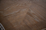 Seven Weathered Oak/Beige Traditional Dining Room Set from Furniture of America - Luna Furniture