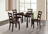 Lubbock Expresso 5-Piece Dining Room Set from Furniture of America - Luna Furniture