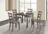 Lubbock Gray 5-Piece Dining Room Set from Furniture of America - Luna Furniture