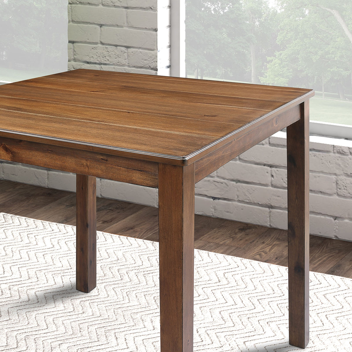 Lubbock Walnut 5-Piece Counter Hight Set from Furniture of America - Luna Furniture