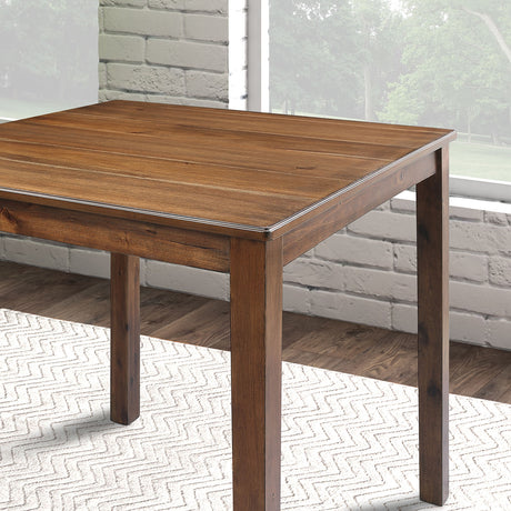 Lubbock Walnut 5-Piece Counter Height Set from Furniture of America - Luna Furniture