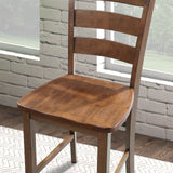 Lubbock Walnut 5-Piece Counter Hight Set from Furniture of America - Luna Furniture