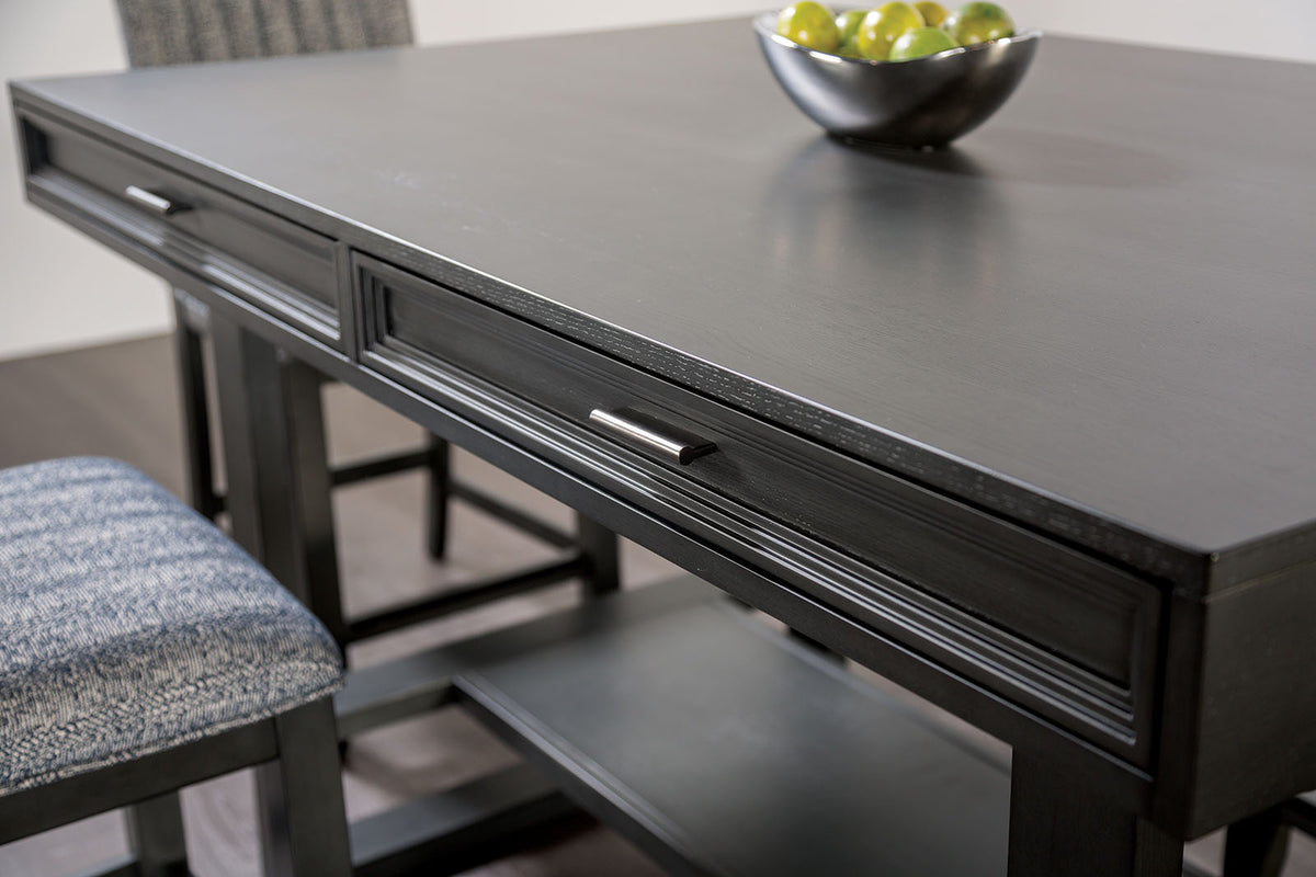 Potton Gray Counter Hight Table from Furniture of America - Luna Furniture