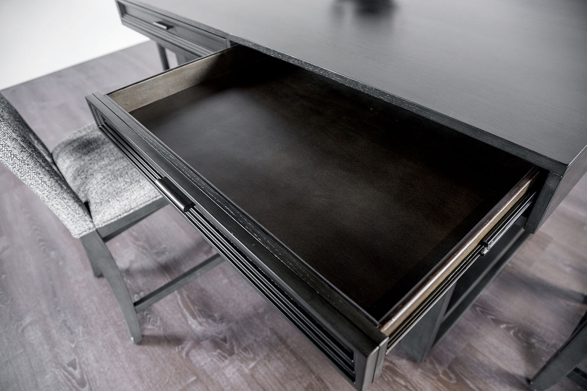 Potton Gray 7-Piece Counter Hight Set from Furniture of America - Luna Furniture