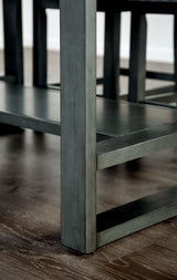 Potton Gray Counter Hight Table from Furniture of America - Luna Furniture
