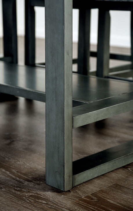 Potton Gray Counter Hight Table from Furniture of America - Luna Furniture