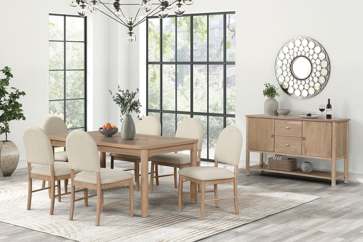 Rheinfall Natural/Beige Server from Furniture of America - Luna Furniture