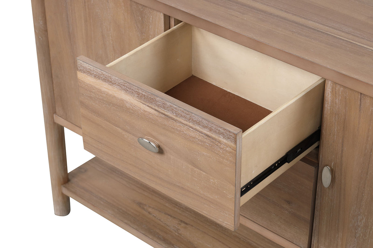 Rheinfall Natural/Beige Server from Furniture of America - Luna Furniture