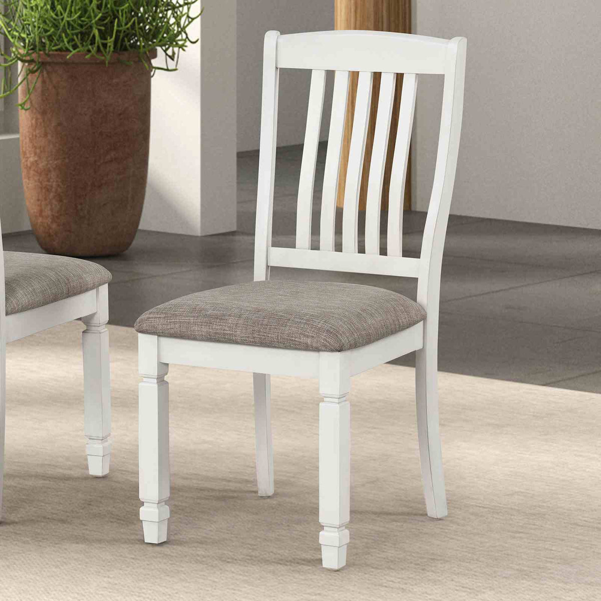 Pendola Rustic White 7-Piece Dining Room Set from Furniture of America - Luna Furniture