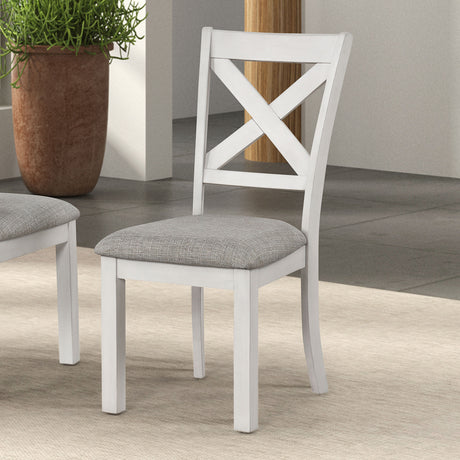 Ferrone Rustic White Oak Side Chair from Furniture of America - Luna Furniture