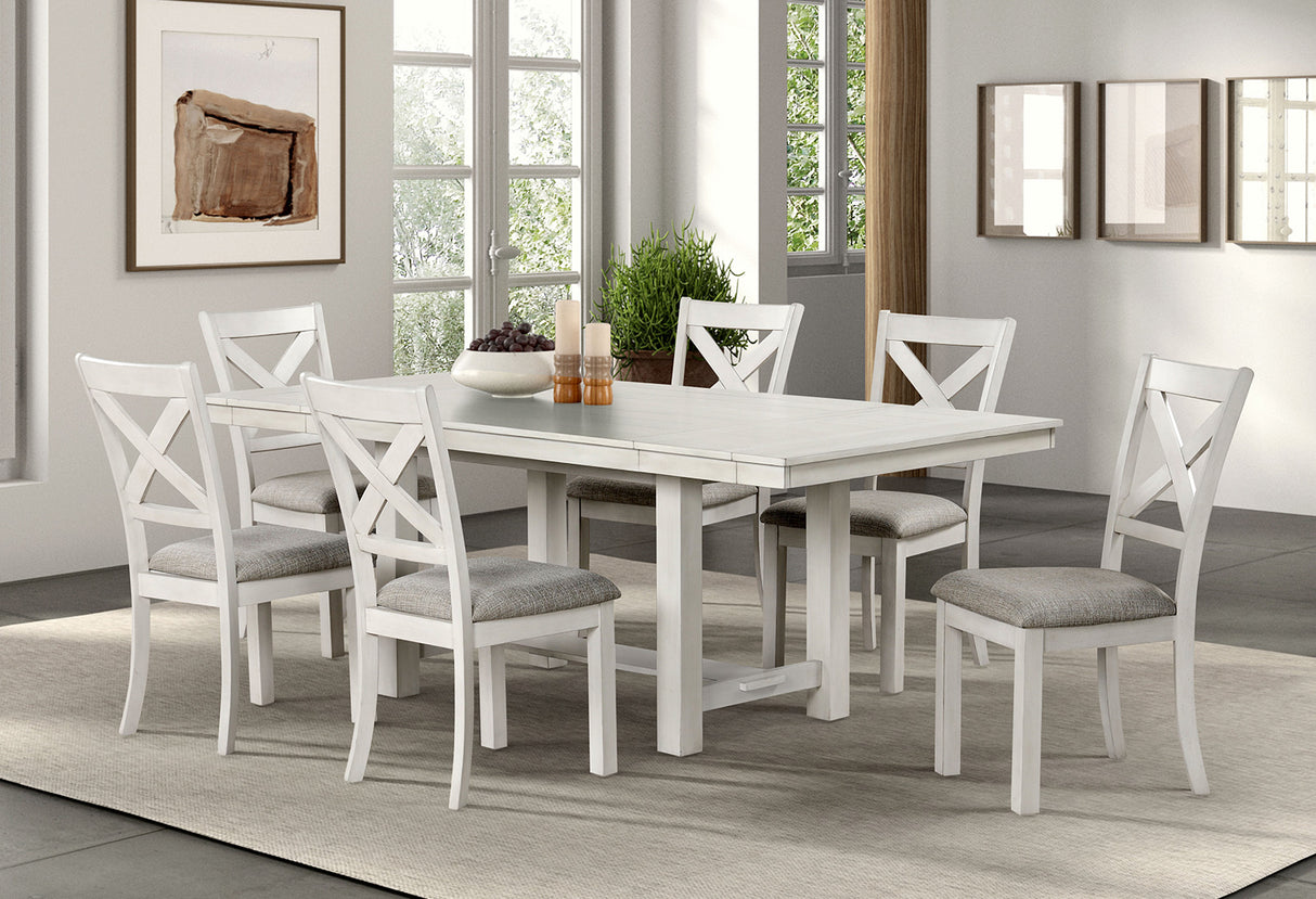 Ferrone Rustic White Oak Dining Table from Furniture of America - Luna Furniture