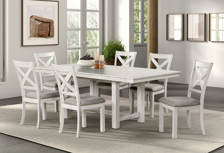 Ferrone Rustic White Oak Side Chair from Furniture of America - Luna Furniture