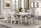 Ferrone Rustic White Oak 7-Piece Dining Room Set from Furniture of America - Luna Furniture